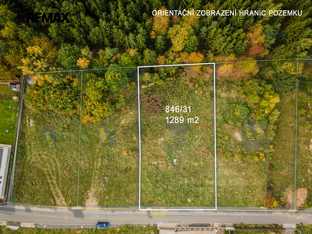 Prodej stavebního pozemku 1289 m²